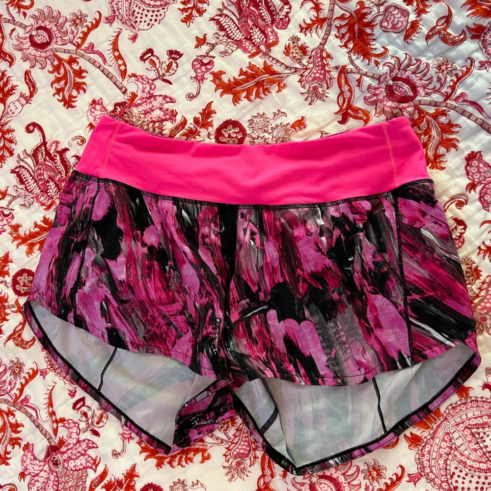 Lululemon speed up shorts, 4 inch, size 8, worn 2x
